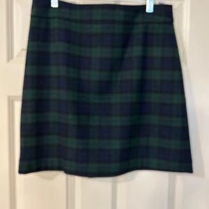 JCREW  Buffalo plaid wool skirt size 10